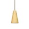 Besa Lighting Cierro Stem Pendant, Vanilla Matte, Satin Nickel Finish, 1x100W Incandescent 1TT-4124VM-SN - alternate 1